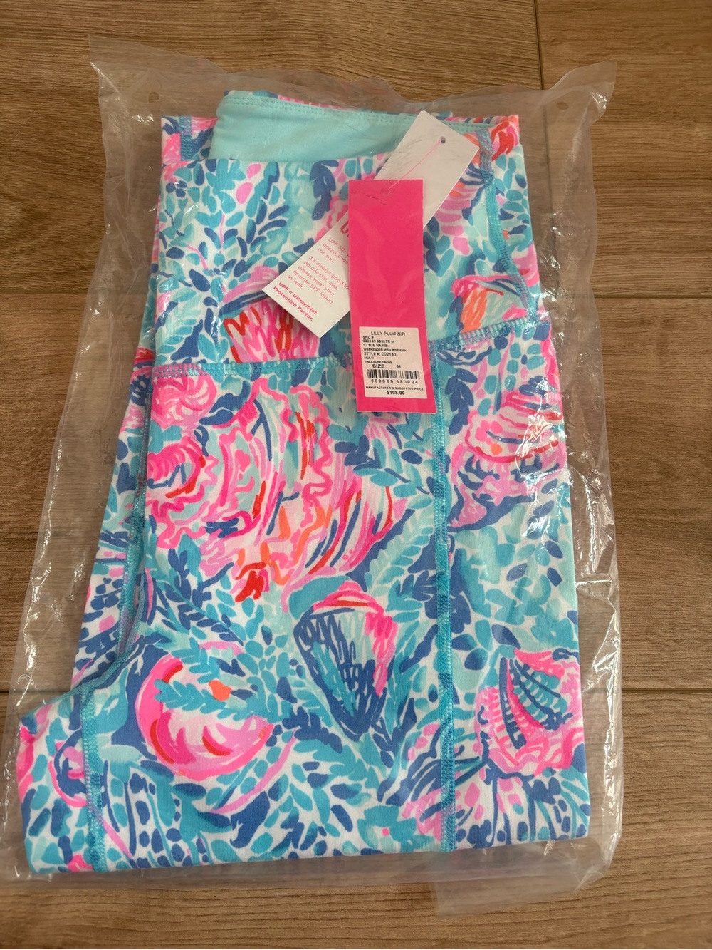 NWT Lilly Pulitzer Luxletic Weekender High Rise Midi in print Treaure Trove